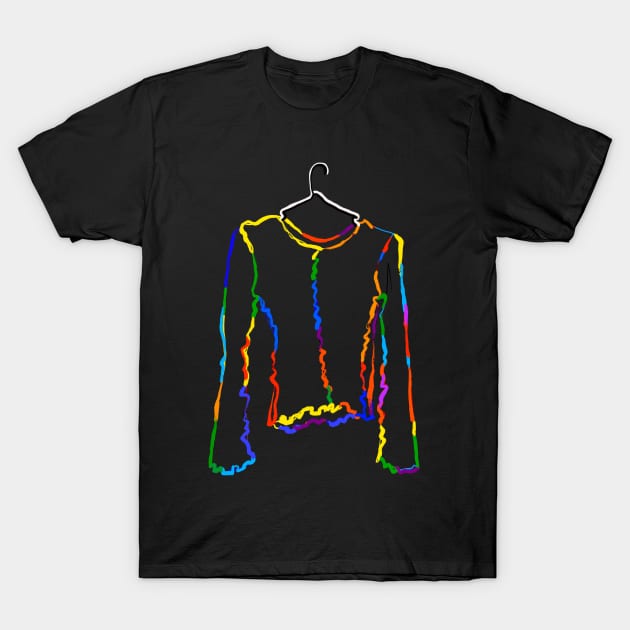 Pop Art Fashion Clothing Silhouette T-Shirt by thecolddots